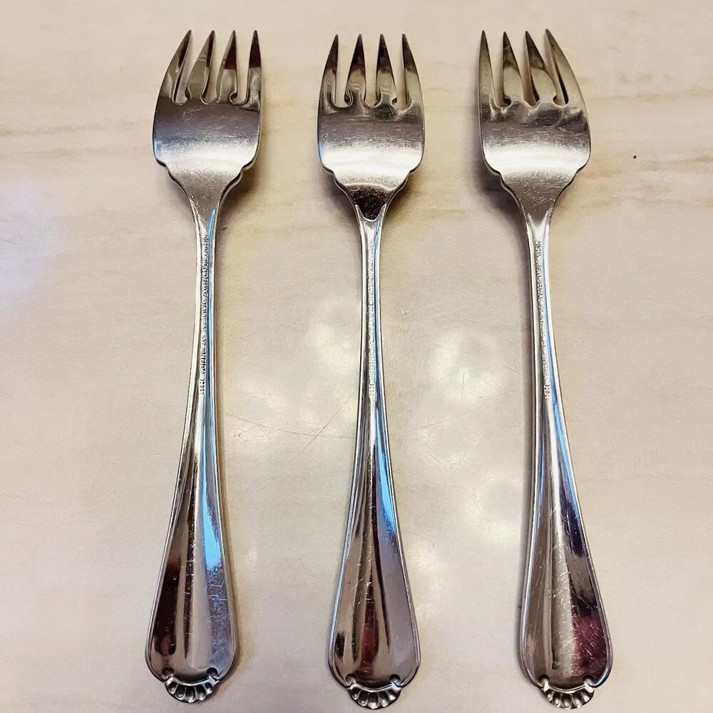 3pc ONEIDA Winter Hill Stainless Salad Fork 6 7/8” Distinction Deluxe Canada